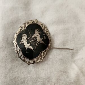 Vintage Siam Silver Brooch-Pin - Marked Sterling. Perfect Condition